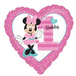 Folijski balon - Minnie mouse 1st birthday