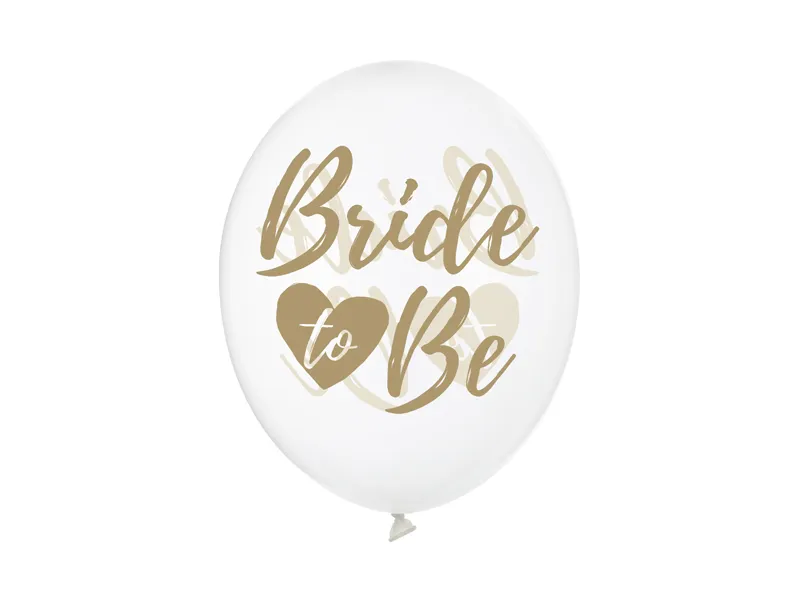 Latex balon sa tiskom - Prozirni sa zlatnim Bride to be
