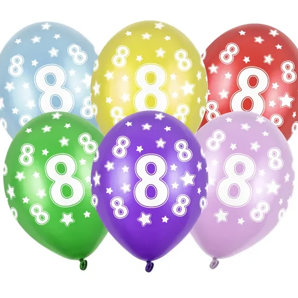 Lateks balon sa tiskom - broj 8