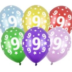 Lateks balon sa tiskom - broj 9