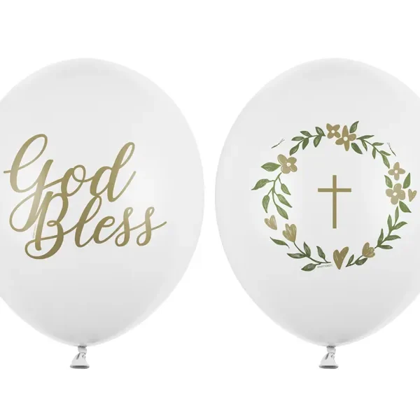 Latex balon sa tiskom - Good Bless / Križ