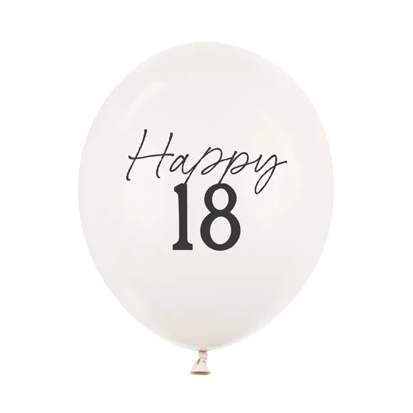 Latex balon sa tiskom - Happy 18