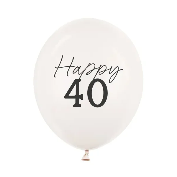 Latex balon sa tiskom - Happy 40