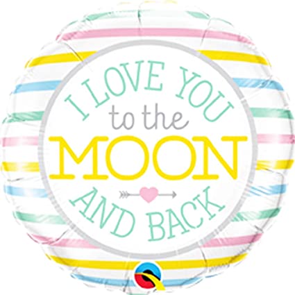 Folijski balon - I love you to the moon and back