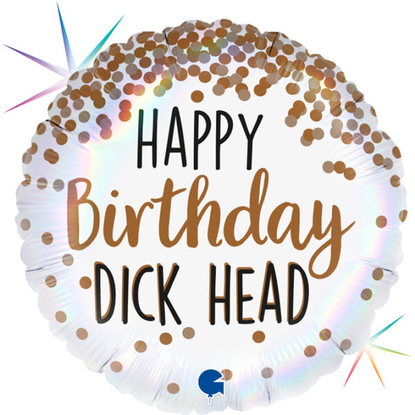 Folijski balon - Happy birthday dick head