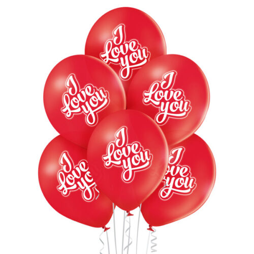 Lateks balon sa tiskom - I love you