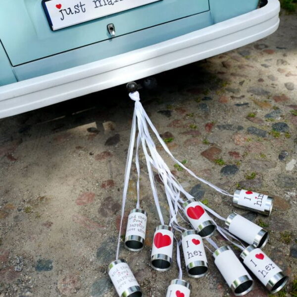 Alternative view of Tablica za auto Just married
