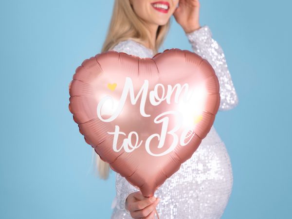 Folijski balon Mom to be - roza
