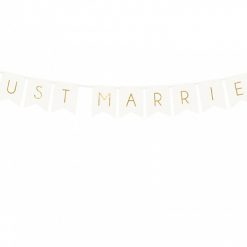 Alternative view of Natpis Just married