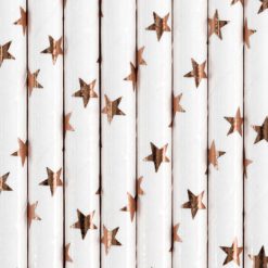 Alternative view of Papirnate slamke - rosegold zvijezde