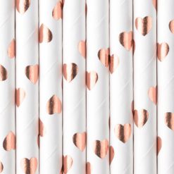 Alternative view of Papirnate slamke - rosegold srca