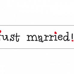 Tablica za auto Just married
