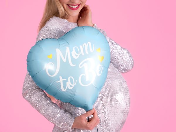 Folijski balon Mom to be - plava