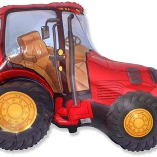 Folijski balon Traktor - crveni