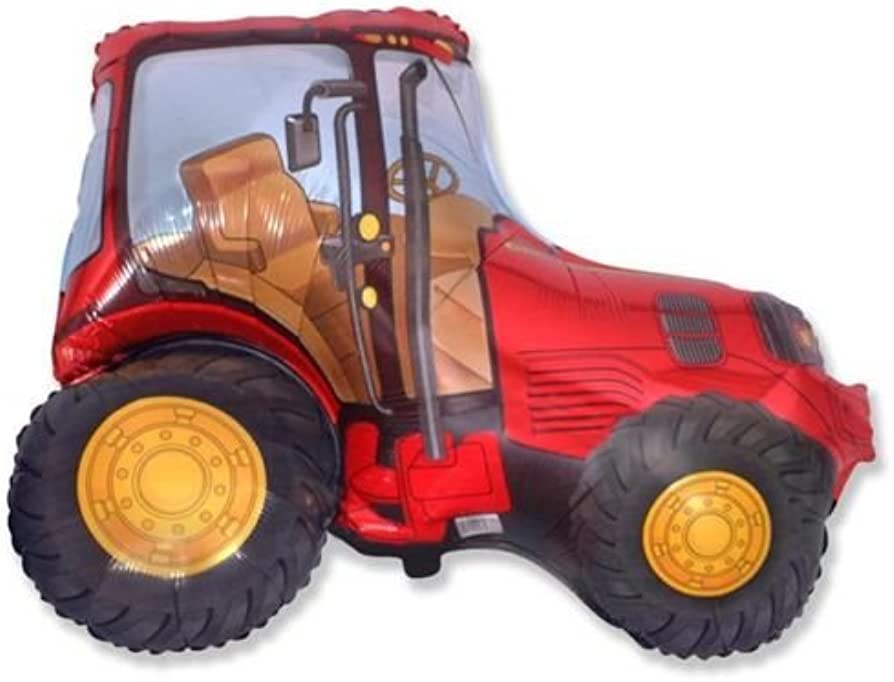 Folijski balon Traktor - crveni