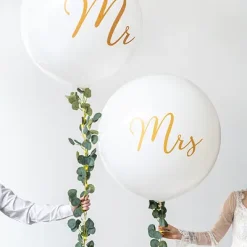 Latex balon Mr/Mrs 100 cm