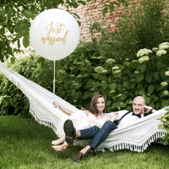 Latex balon - Just married 100 cm