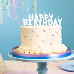 Svjećice happy birthday - bijele