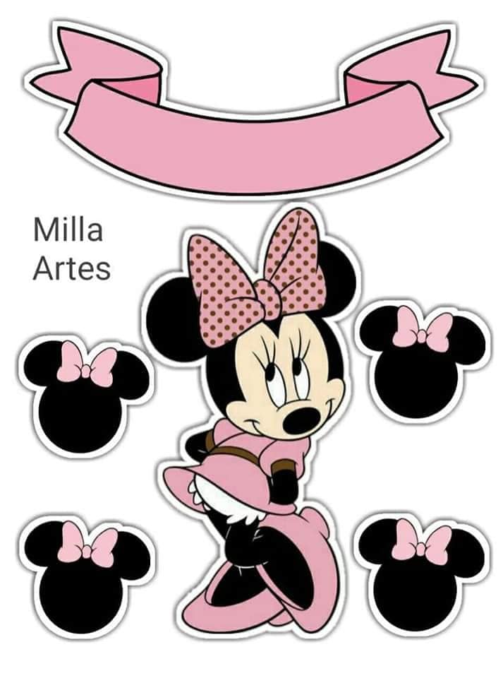 Jestiva slika za izrezivanje Minnie Mouse