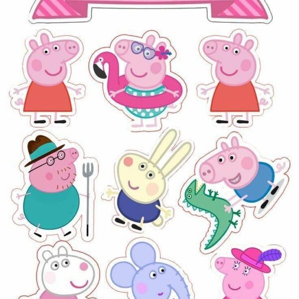 Jestiva slika za izrezivanje Peppa pig