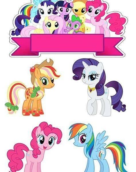 Jestiva slika za izrezivanje My little pony