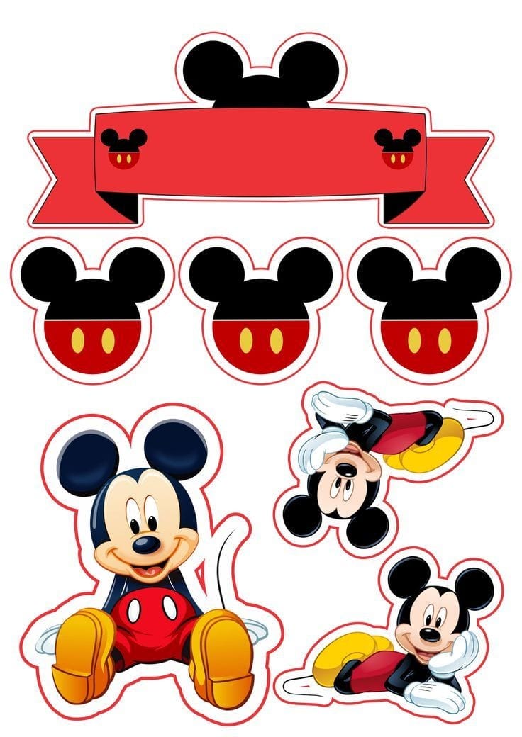Jestiva slika za izrezivanje Mickey Mouse