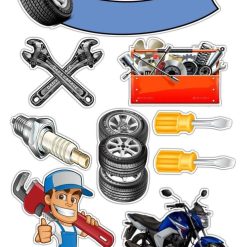 Jestiva slika za izrezivanje Automehaničar