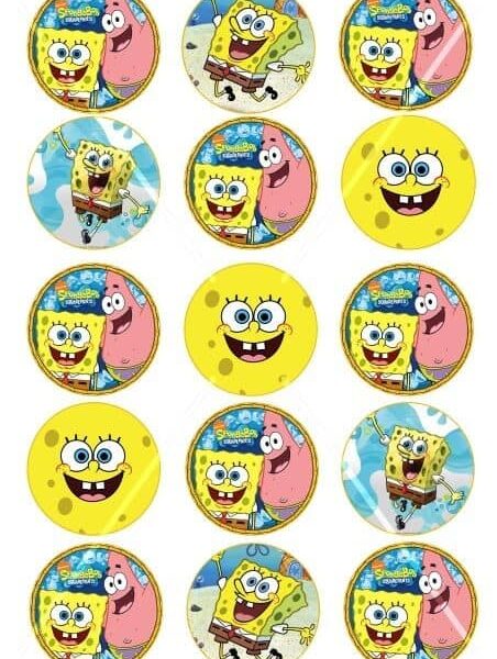 Jestiva slika za izrezivanje Spužva bob