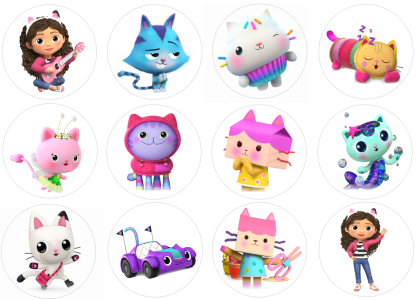 Jestiva slika za izrezivanje Gabina kuća lutaka