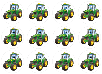 Jestiva slika za izrezivanje Traktor