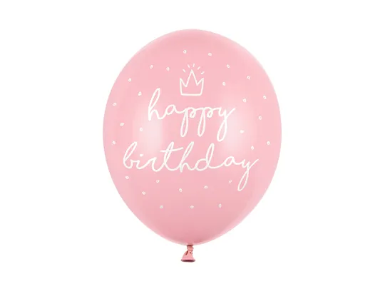 Latex balon sa tiskom - Happy birthday rozi