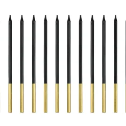 Svjećice za tortu visoke Crno-zlatne