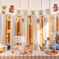 Natpis, banner - First birthday medo
