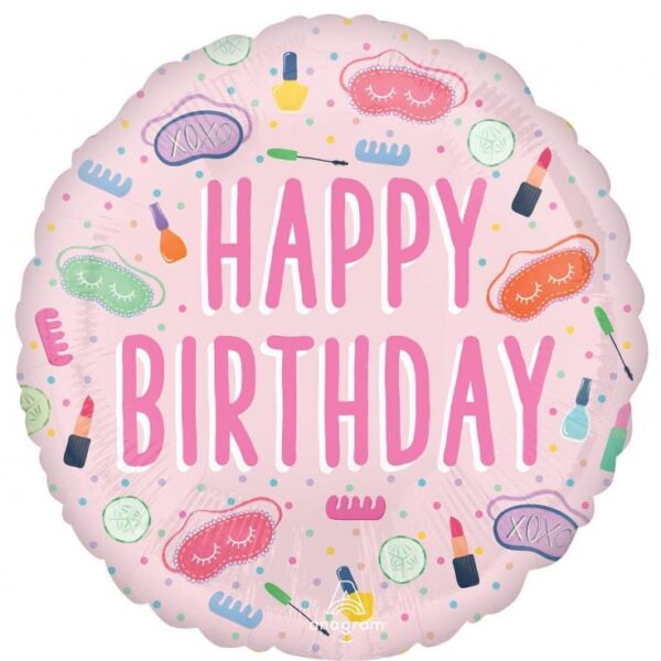 Folijski balon - Happy birthday šminka
