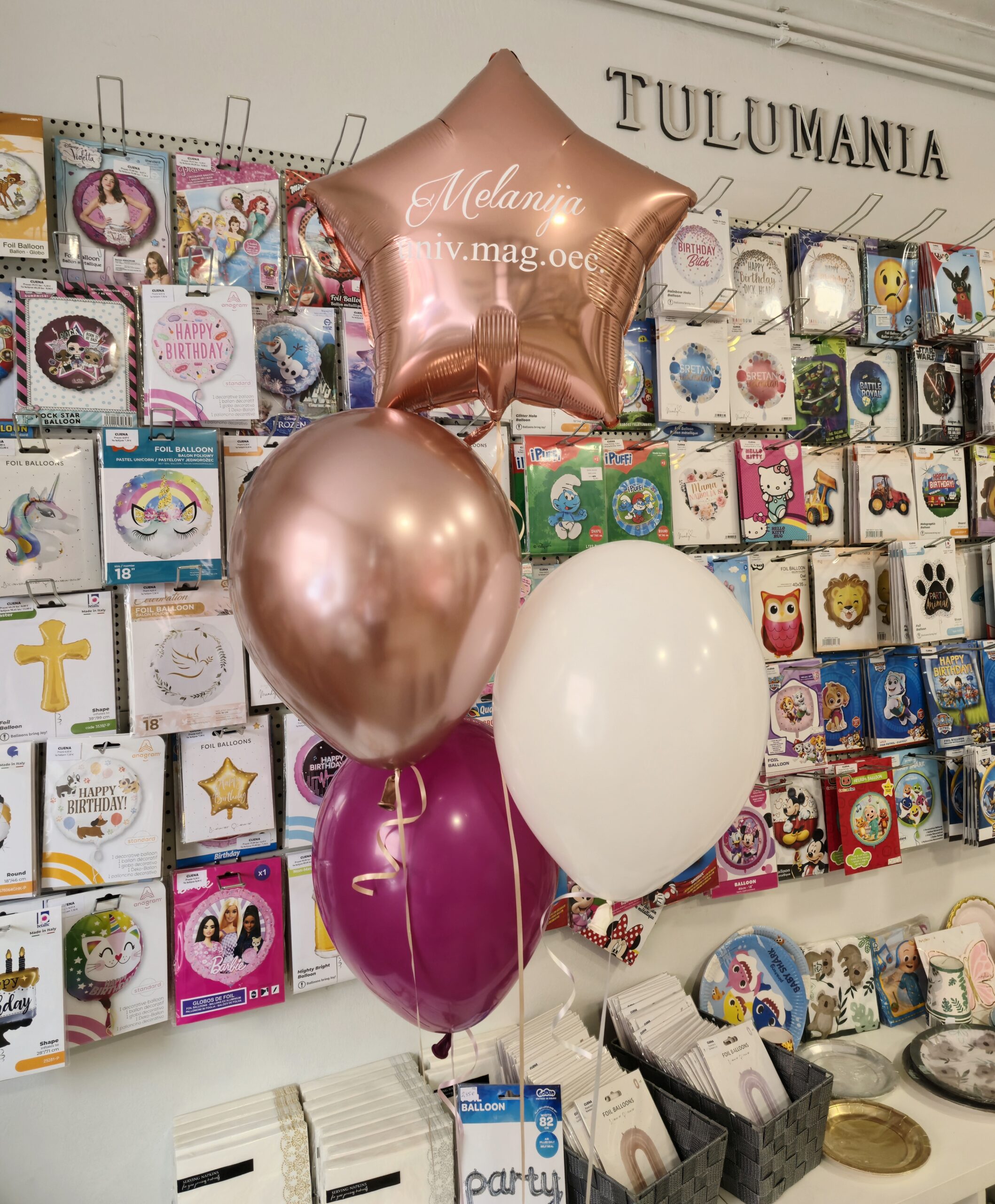 Set balona sa helijem za diplomu - personalizirani
