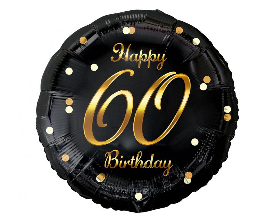 Folijski balon Happy 60 birthday