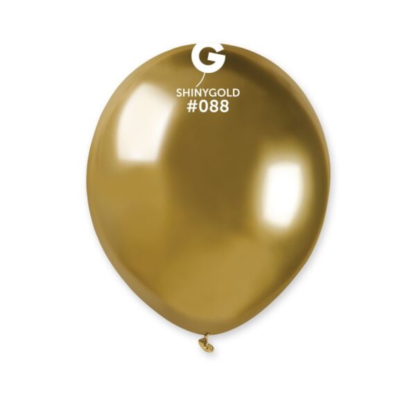 Lateks balon 13 cm - Shiny gold