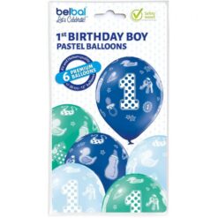 Alternative view of Set lateks balona - 1st birthday boy 6/1