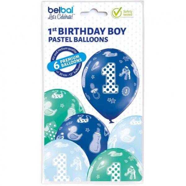 Alternative view of Set lateks balona - 1st birthday boy 6/1