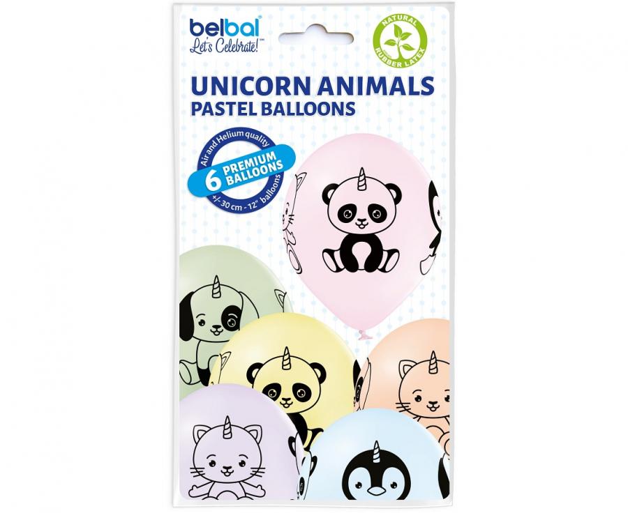 Set lateks balona - Životinje pastel 6/1 - Slika 2