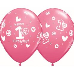 Latex balon sa tiskom - Happy 1st birthday