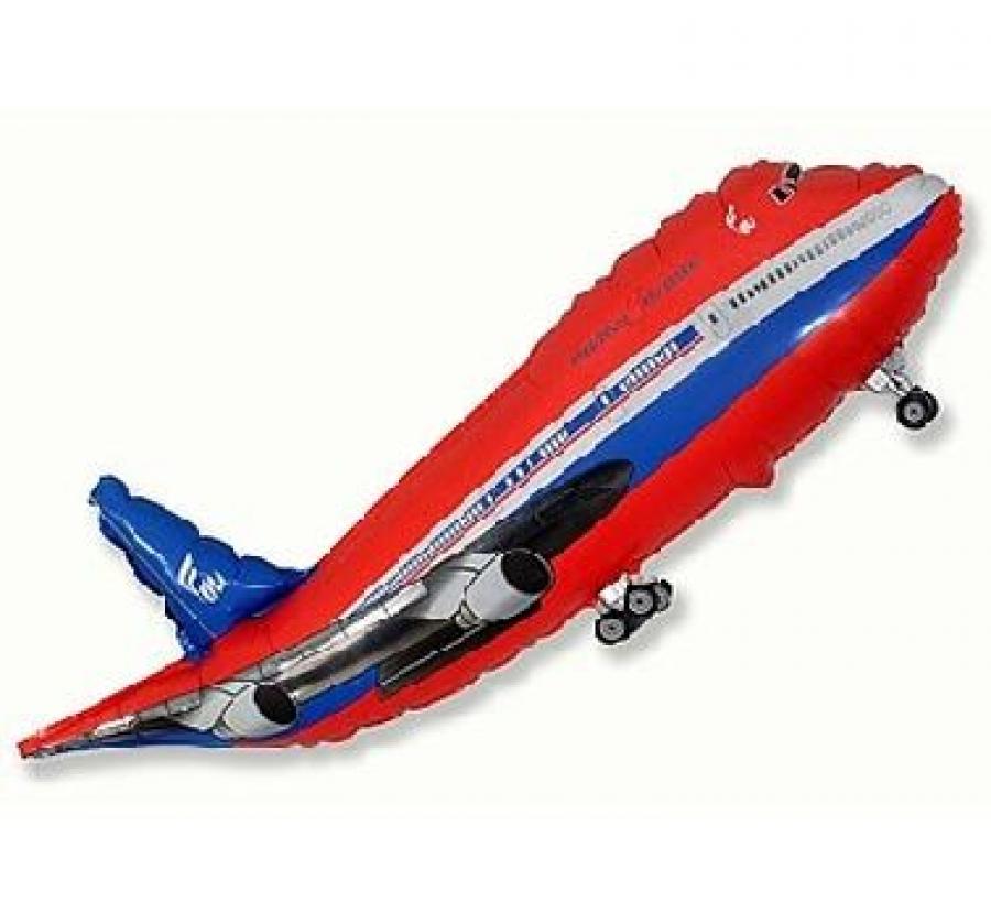 Folijski balon štapić, 14" - Crveni avion