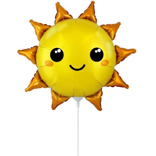 Folijski balon štapić, 14" - Sunce