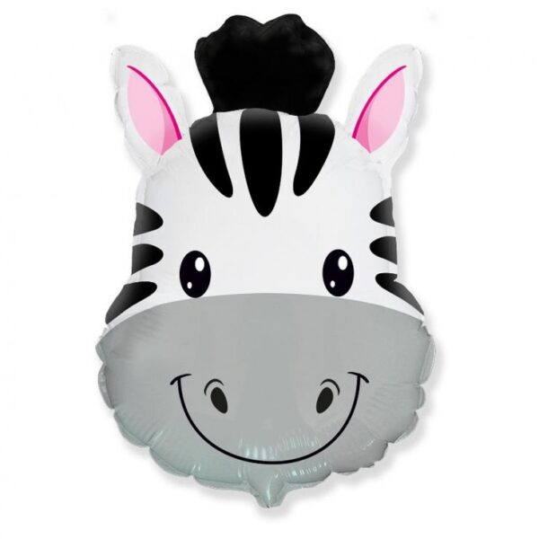 Folijski balon štapić, 14" - Zebra