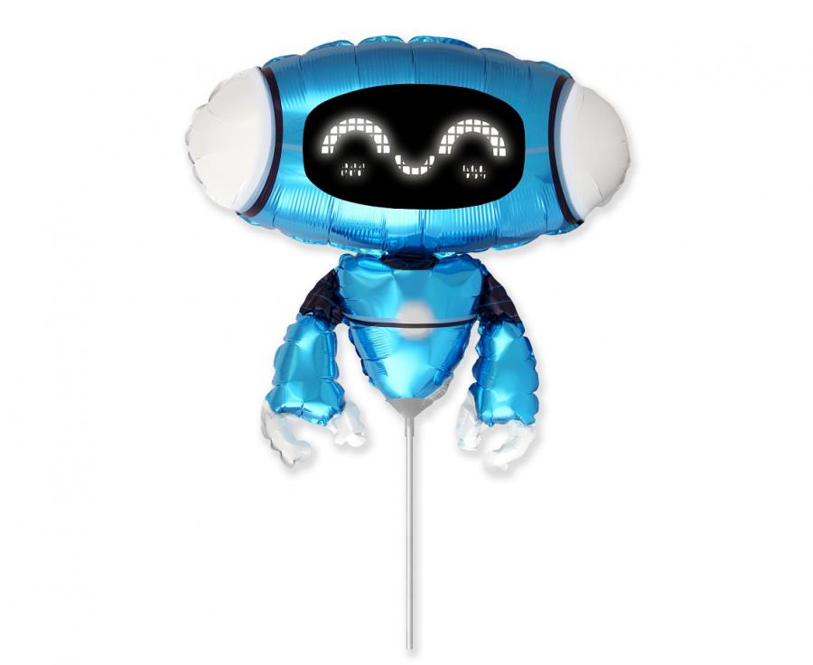 Folijski balon štapić, 14" - Plavi robot