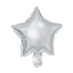 Folijski balon zvijezda 25 cm, srebrna 25/1