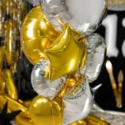 Alternative view of Folijski balon - Krug 18", srebrna
