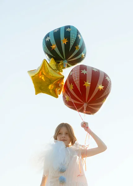 Folijski balon - Cirkus lopta, crvena - Slika 2