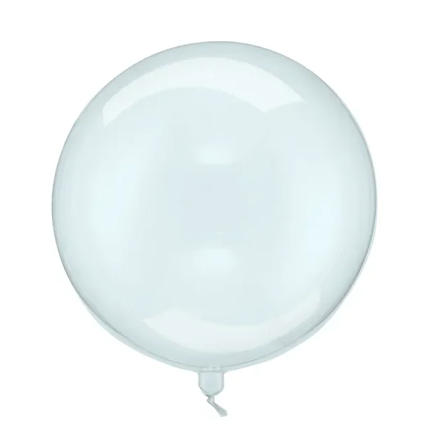 Bubble balon, prozirno plavi - 40 cm