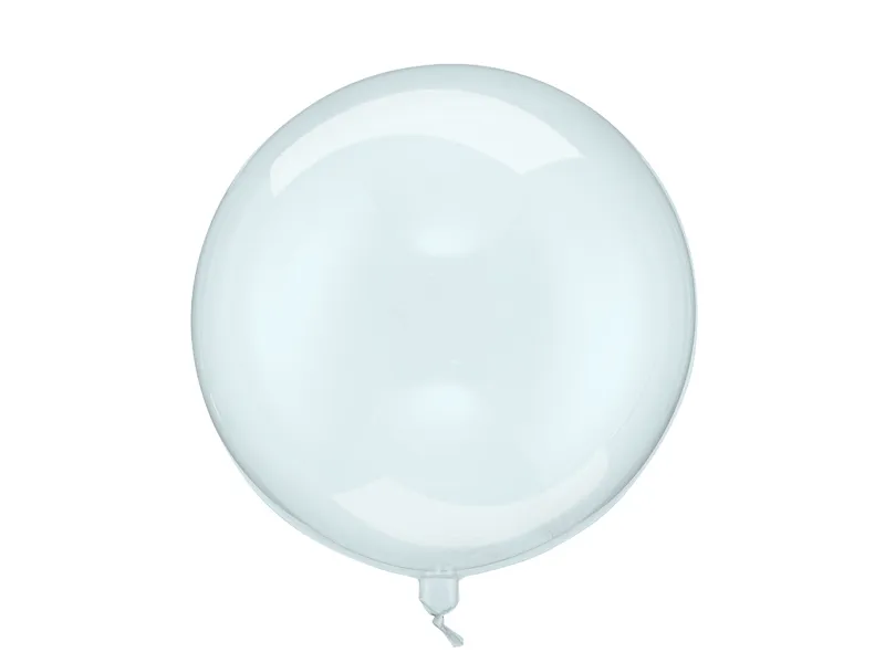 Bubble balon, prozirno plavi - 40 cm